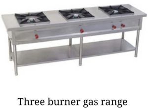 three burner gas