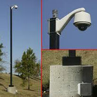 cctv camera poles