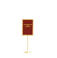Brass welcome board with stand