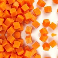 Frozen Carrot Cubes