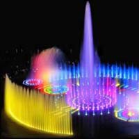 Musical Multi Colored Fountains