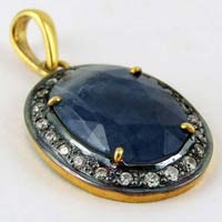 Blue Sapphire Cz Pendants