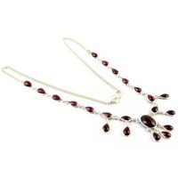 Breathtaking Romantic Faceted Garnet S Hook Back Lock 925 Sterling Sil