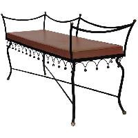 Iron And Brass Bench
