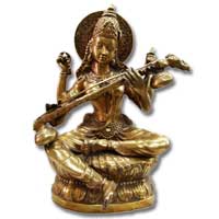 Brass Saraswati Statues