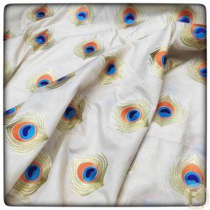 Cream Chanderi Embroidery