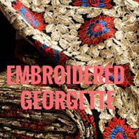 Embroidered Georgette Fabric