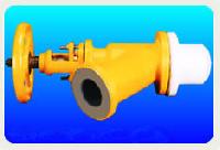 MS teflon lined Flush Bottom Valve