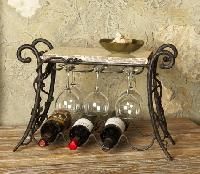 Wrought iron wine racks