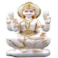 lakshmi marble stone statue