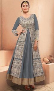 FS1900 Georgette Embrodary Anarkali type Gown