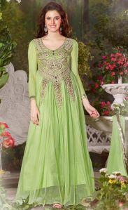 Fs2020 Georgette Embrodary Work Anarkali Type Suit