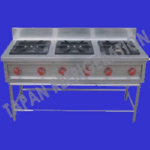 3 Burner Indian Cooking Range