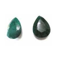 Dyed Beryl Green Flat Cut Pair Stones