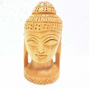 Wooden Buddha Head