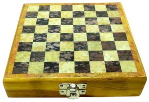 WOODEN MARBLE CHESS