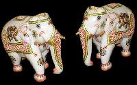 Marble Elephant Statue