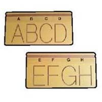 Wooden Alphabet Board Tracing