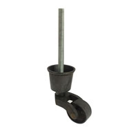 Round Cup Castor with M8 bolt 150 mm ANTIQUE