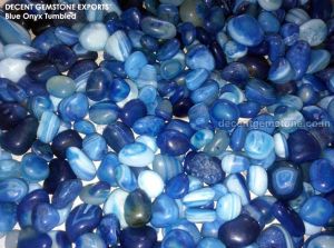 Blue Onyx Tumbled Stones