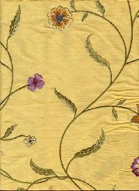 embroidered silk fabric