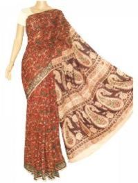 embroidered cotton saree