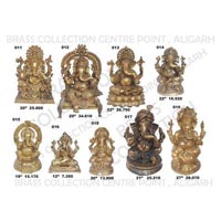 Brass Sitting Ganesh Statue
