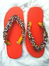 beaded slippers