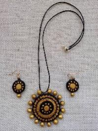 jute terracotta jewellery