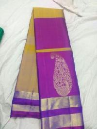 Double Coloured Silk Sarees
