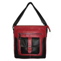 Fashionable Ladies Leather Handbags Red Colour