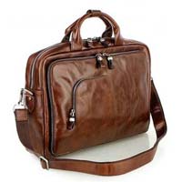 Fashionable Men Leather Handbags Brown Colour