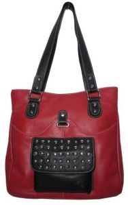 Ladies Leather Hand Bag Red