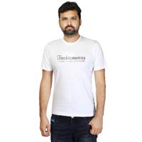 Nalini  Men's  Round Neck T-Shirt White Colour