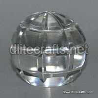 Clear Cut Glass Paper Weight