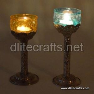 Glass Candle Holder