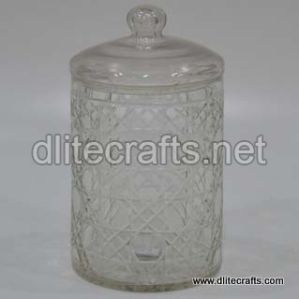 Glass Clear Cut Jar