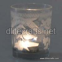 Glass Etching Cut Votive