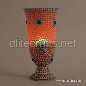 Glass Mosaic Candle Holder