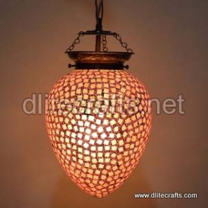 Glass Mosaic Pink Hanging