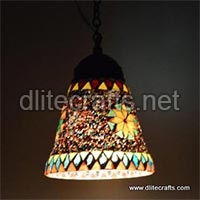 Glass Mosiac Hannging Lamp