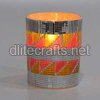 Mosaic Glass Votive