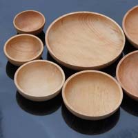 Wood Bowls Set