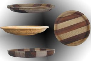 wooden dinner plate