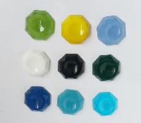 CARVING EIGHT POINT ROUND GLASS STONE