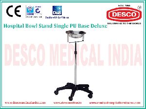 HOSPITAL BOWL STAND SINGLE PU BASE DELUXE
