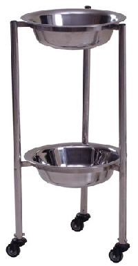 two tier bowl stand