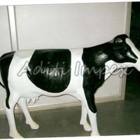 Handicraft Leather American Cow Sculpture