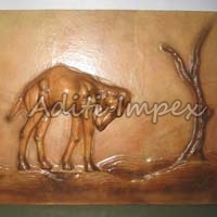 Handicraft Leather Camel Sculpture