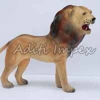 Handicraft Leather Lion Sculpture